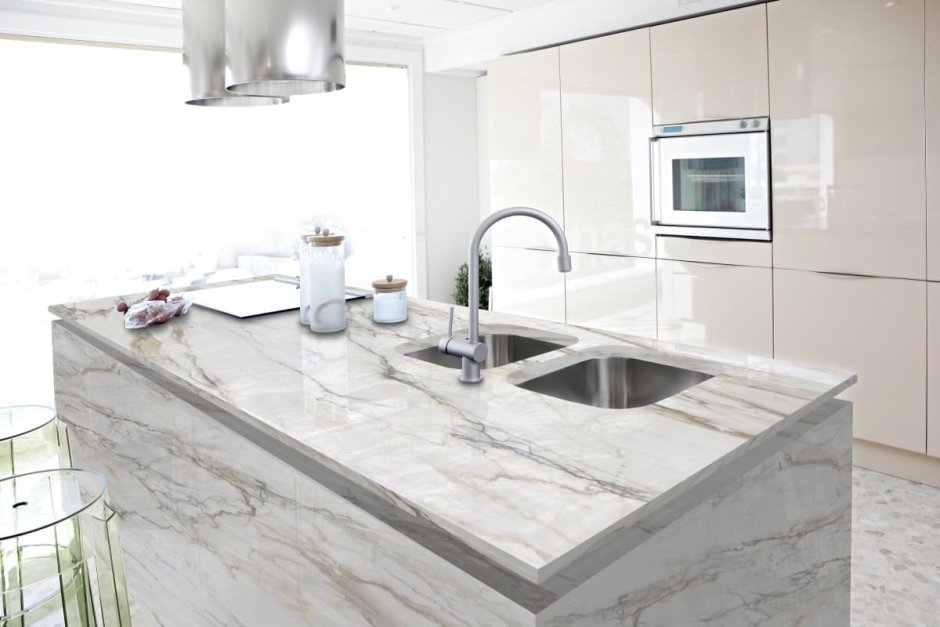 Calacatta Borghini кварцевый агломерат