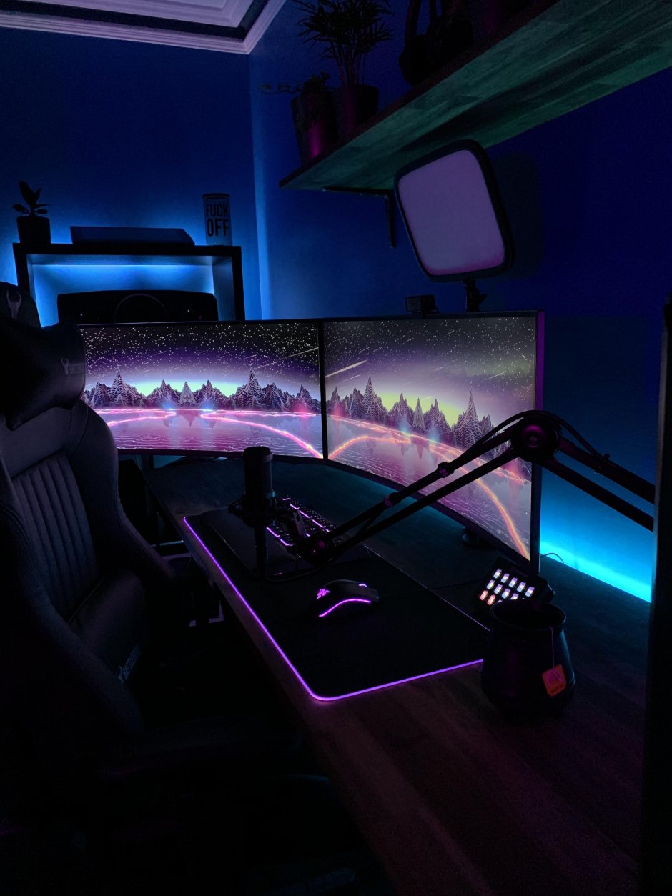Подсветка геймерской комнаты