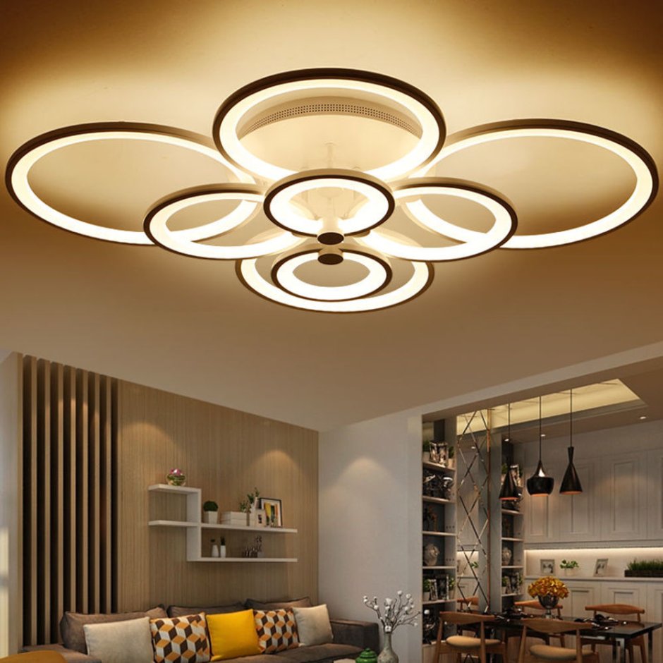 Люстра led Ceiling Lamp 6 кольца