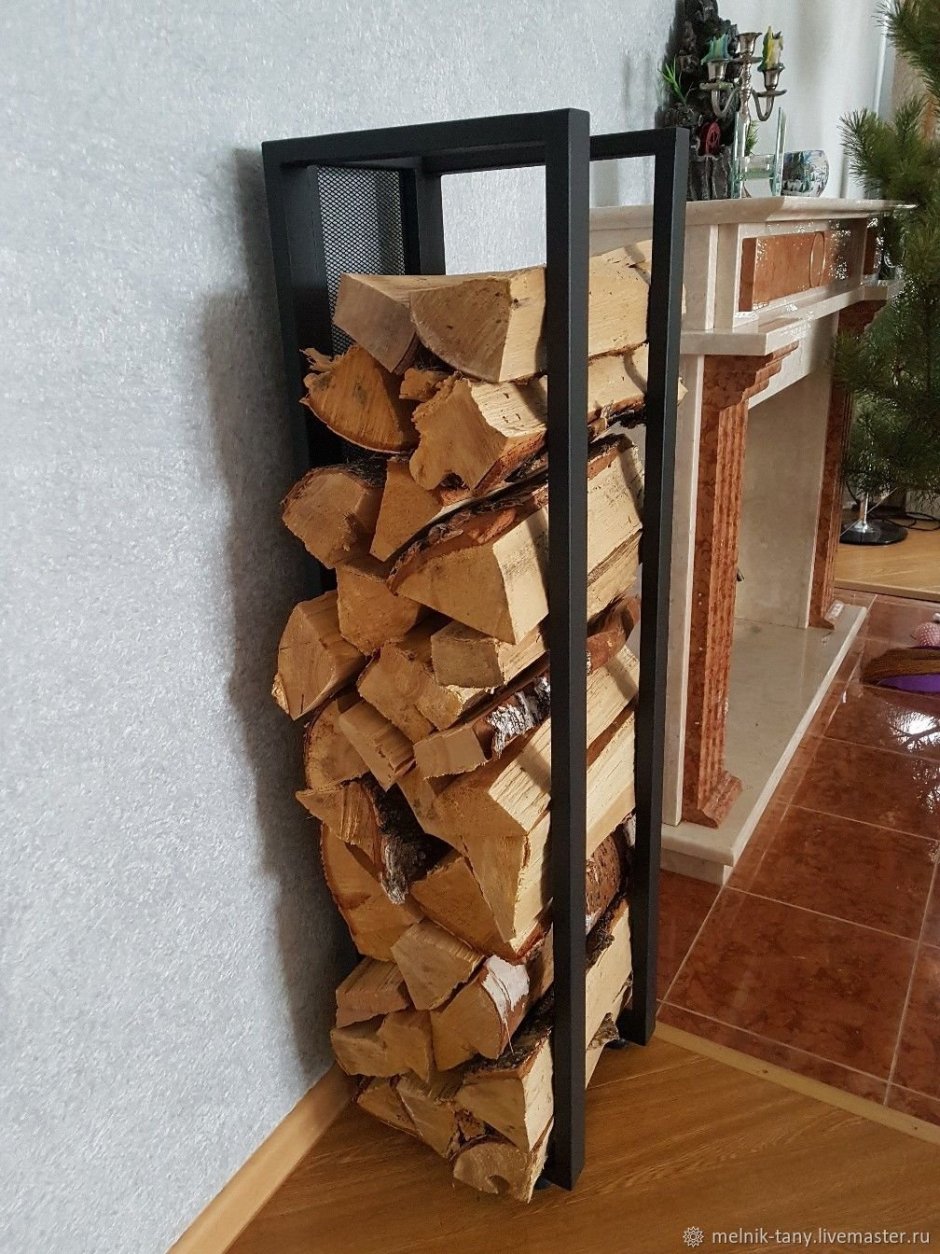 Дровницы из дерева