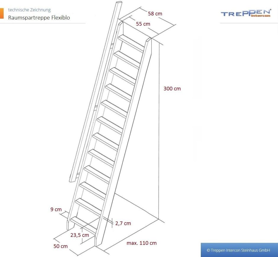 Приставная лестница 3 метра угол наклона 75 градусов