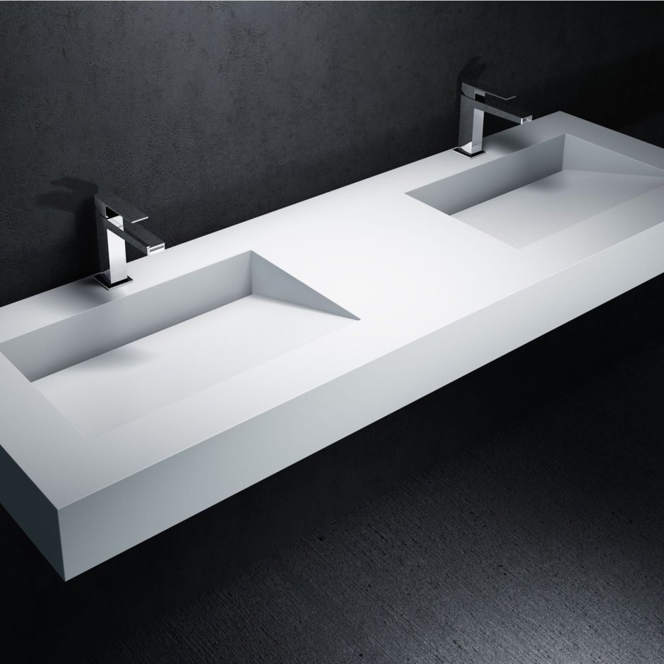 Раковина из искусственного камня Dupont corian Black Quartz