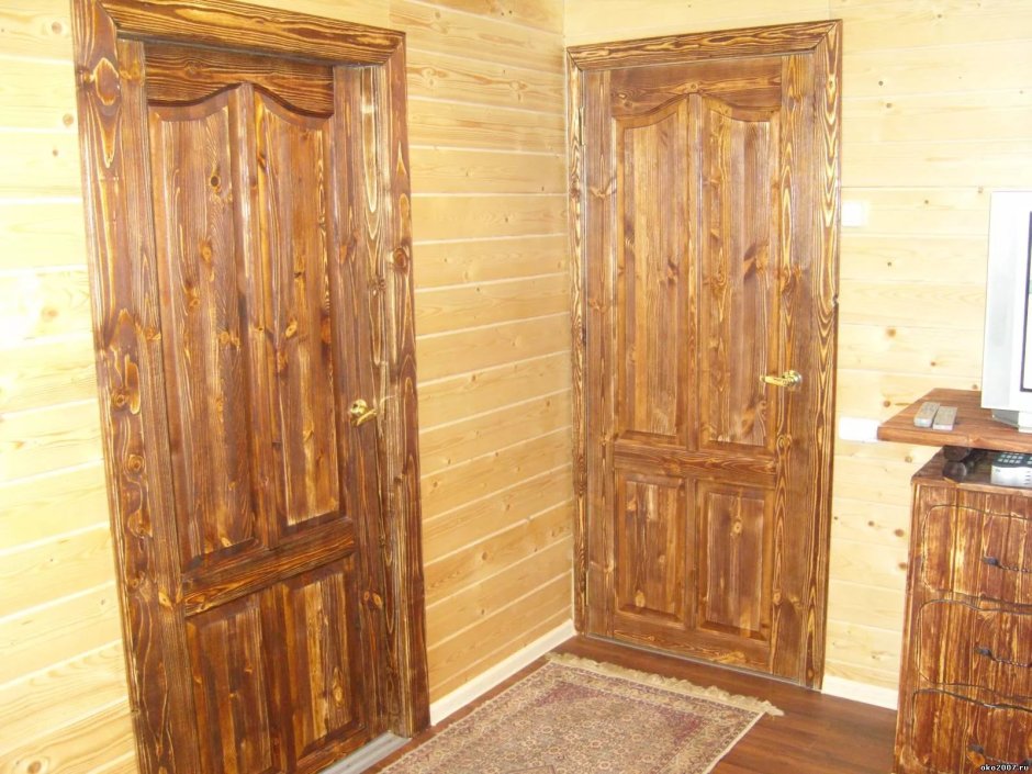 Двери брашированные сосна