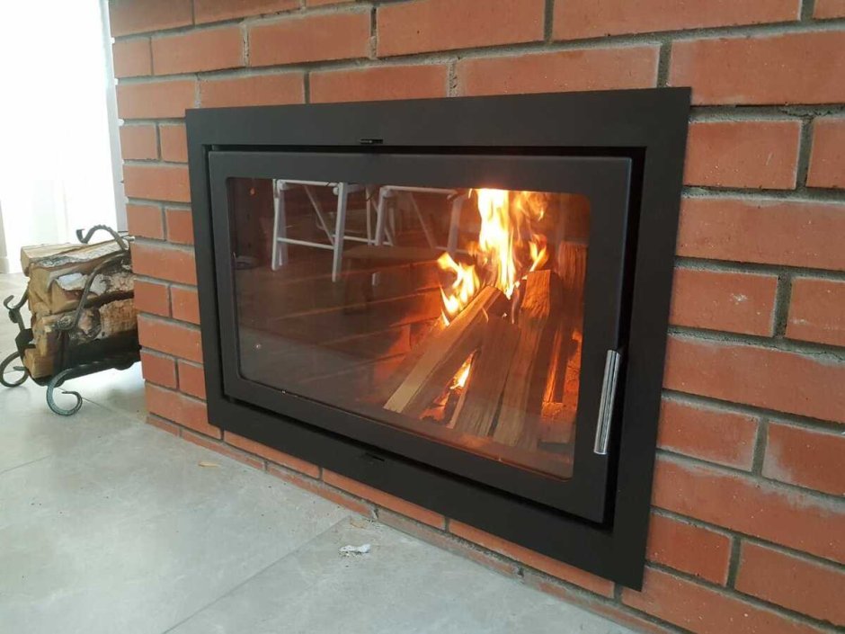 Жаропрочное стекло для камина МЕТА 589х380
