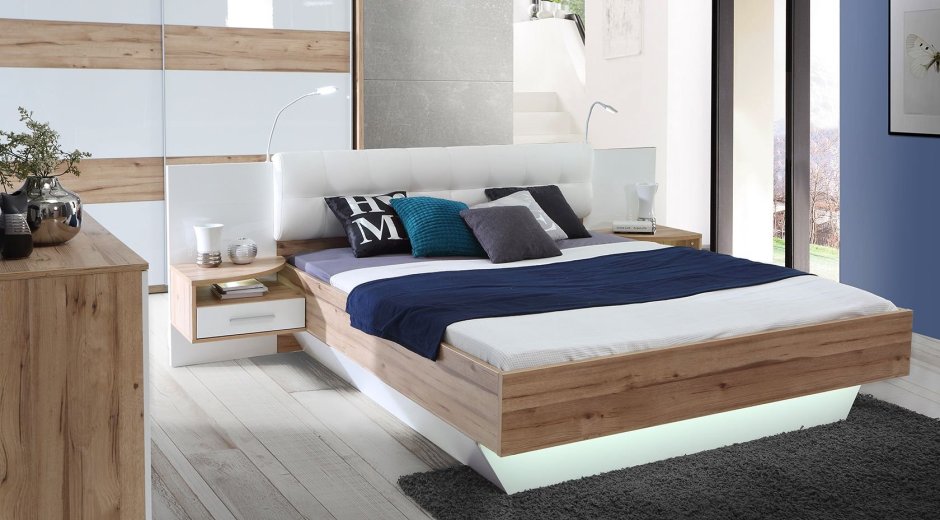 Кровати&gt;Corsica кровать 160x200 с тумбами