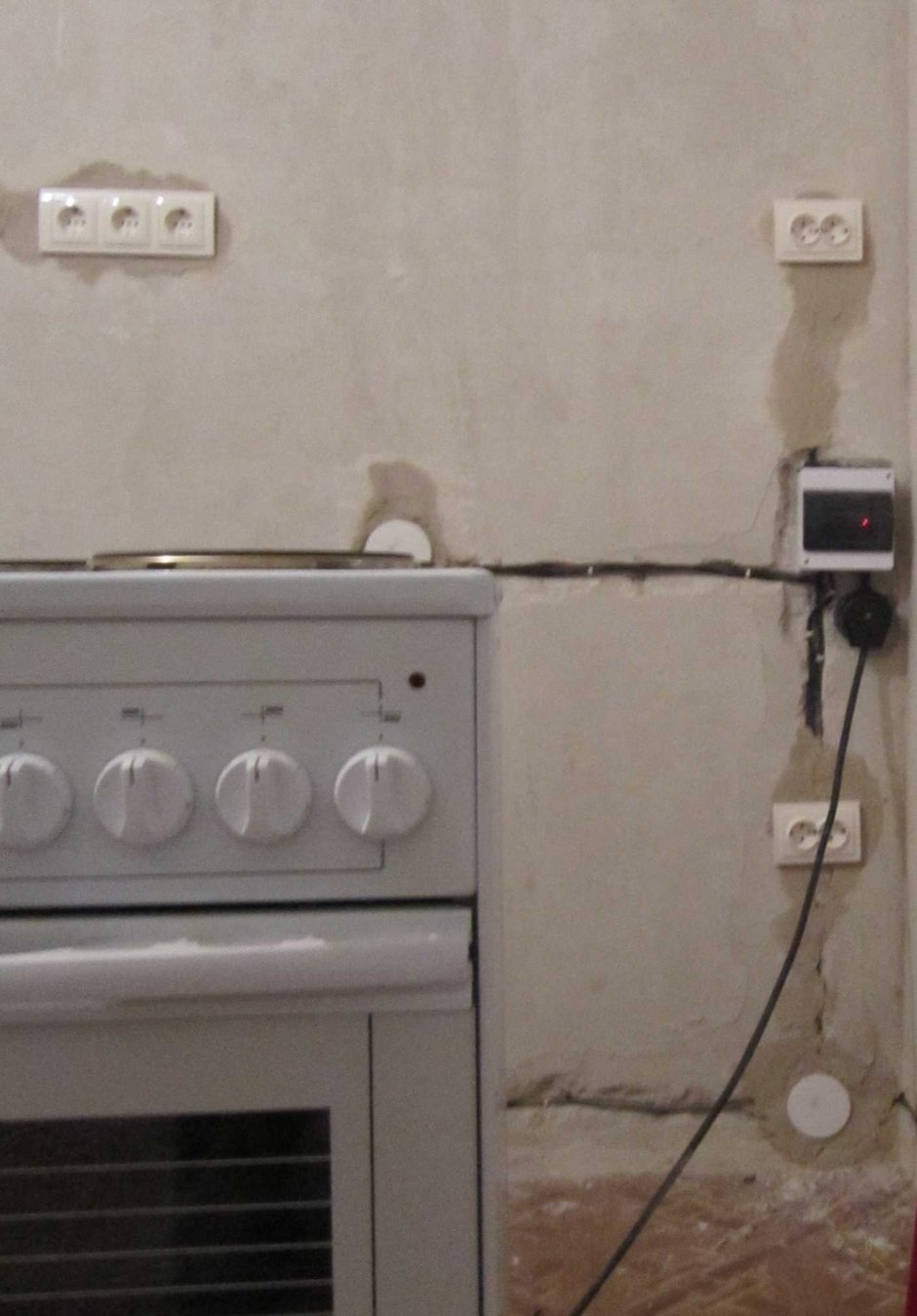 Проводка для электроплиты