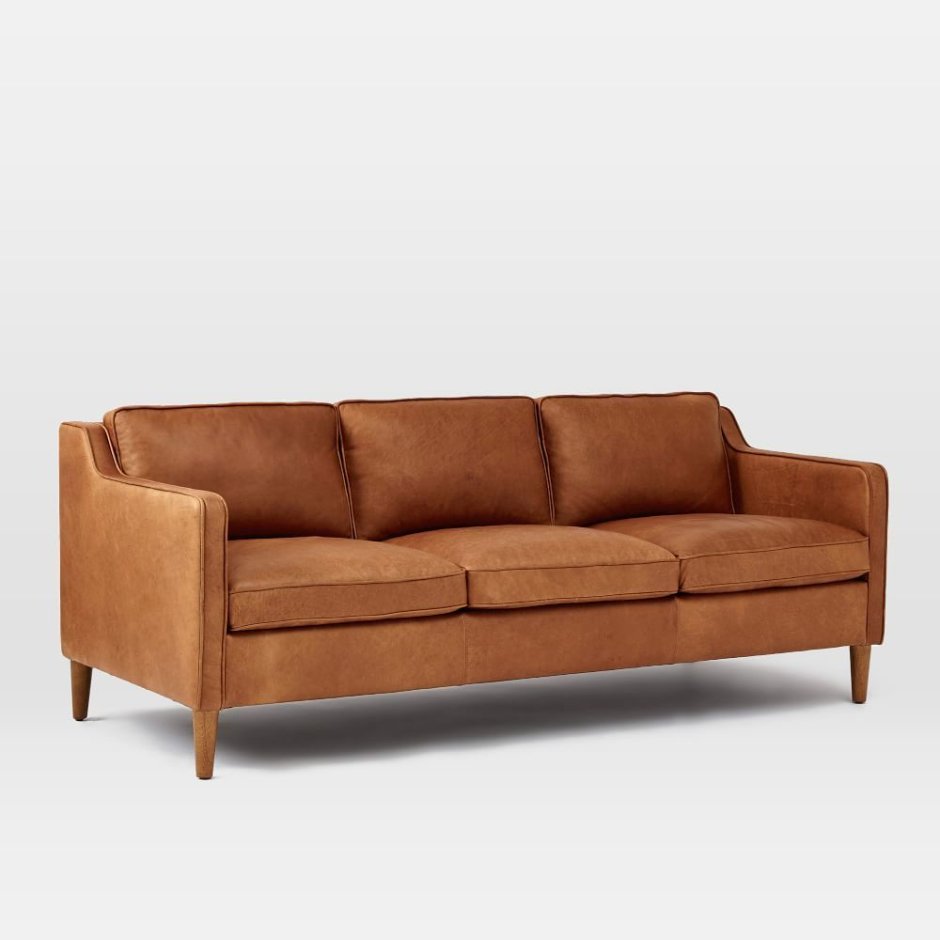 West Elm Hamilton Leather Sofa at West Elm