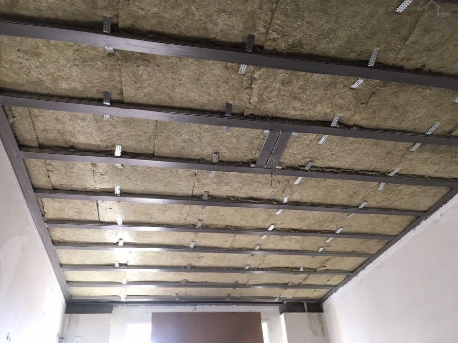 Потолочная бескаркасная шумоизоляция Knauf