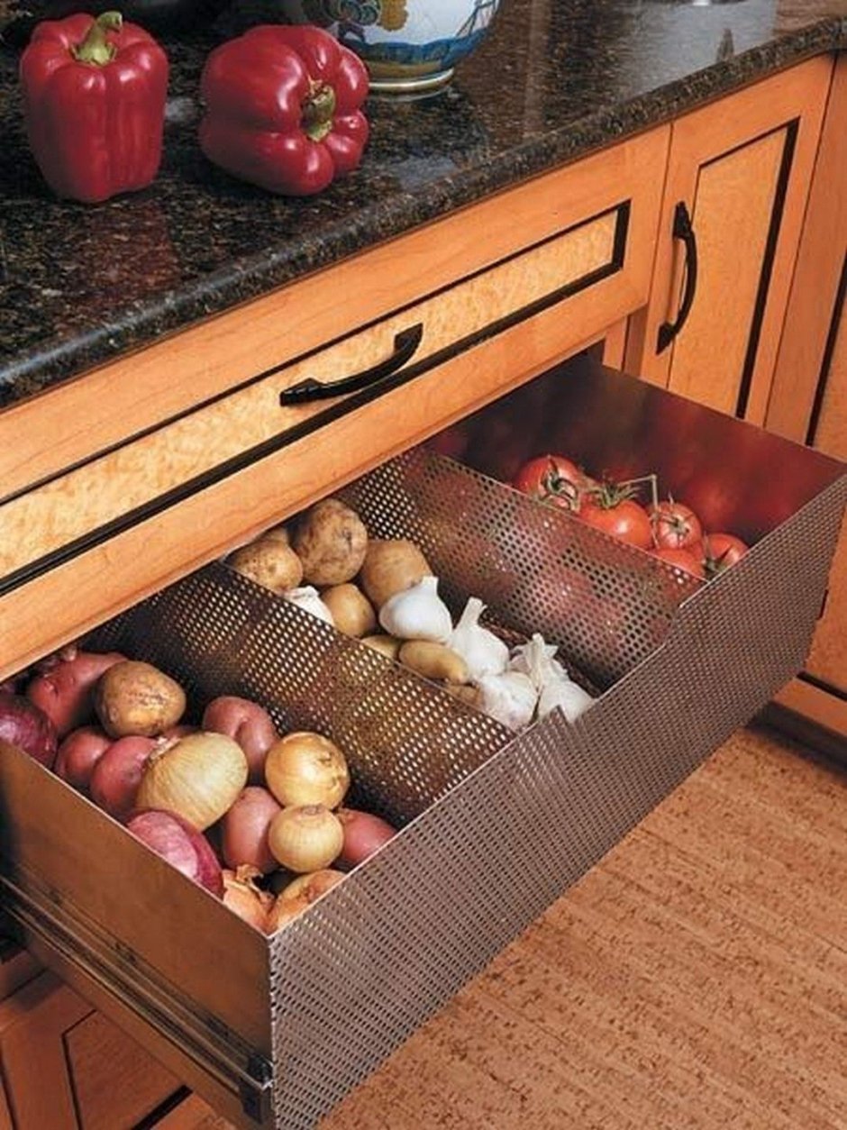 Выдвижные ящики для овощей