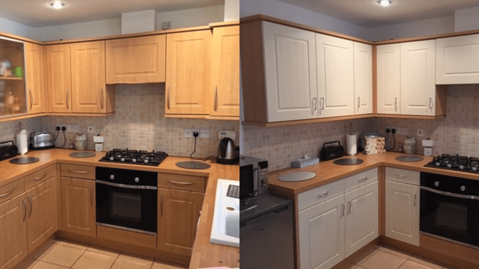 Фасады для кухни до и после