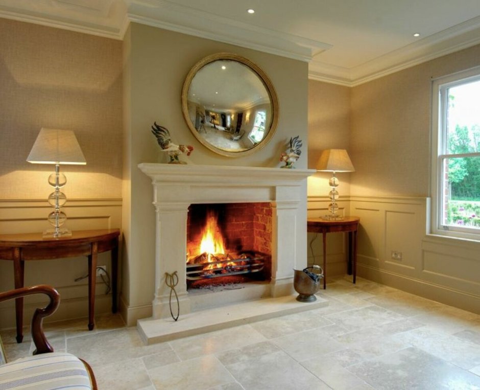 Камин в частном доме