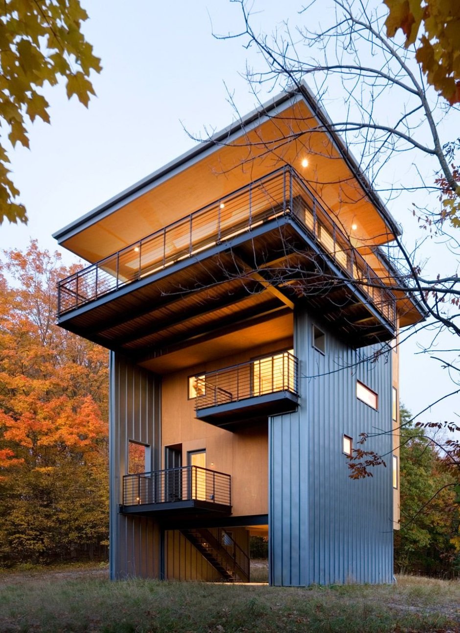 Tiny House с односкатной крышей