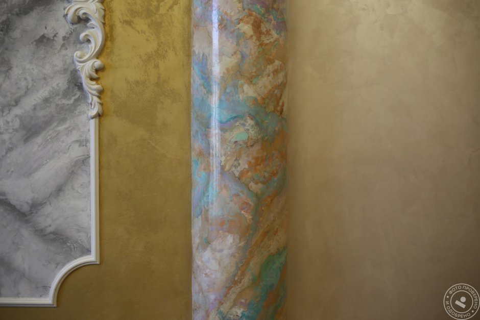 Художественная венецианская штукатурка под мрамор