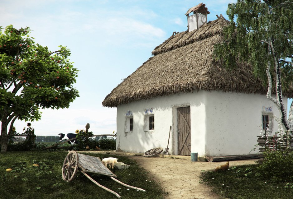 Украинская хата Мазанка