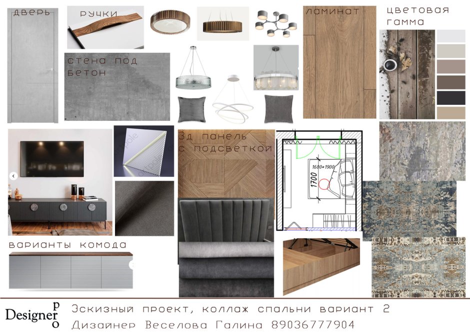 Концепт коллаж интерьера кафе