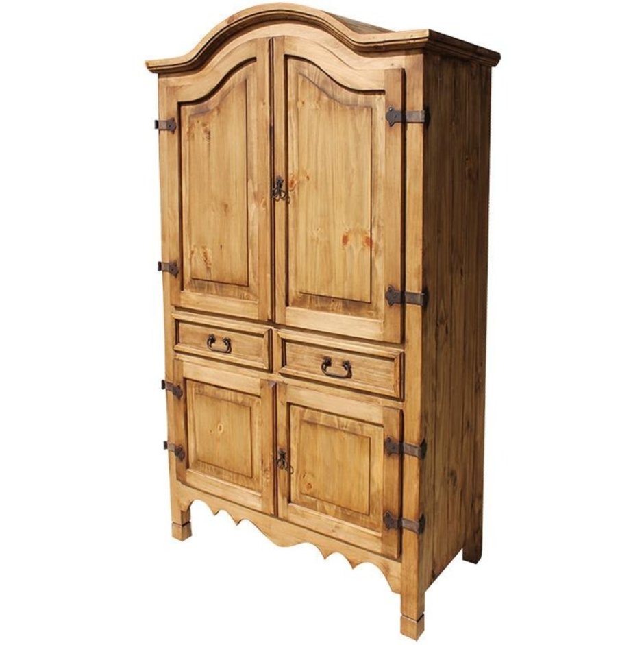 Обычный деревянный шкаф