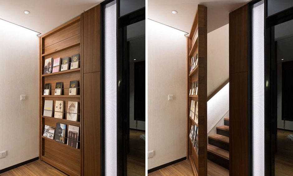 Дверь замаскированная под шкаф