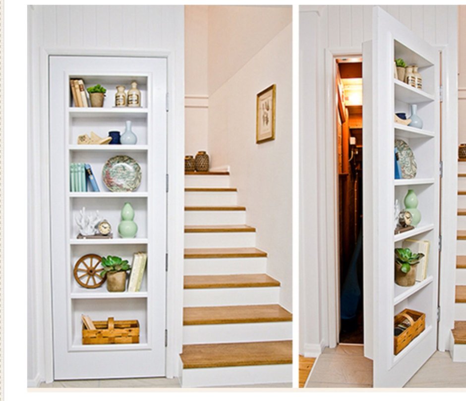 Дверь с полочками