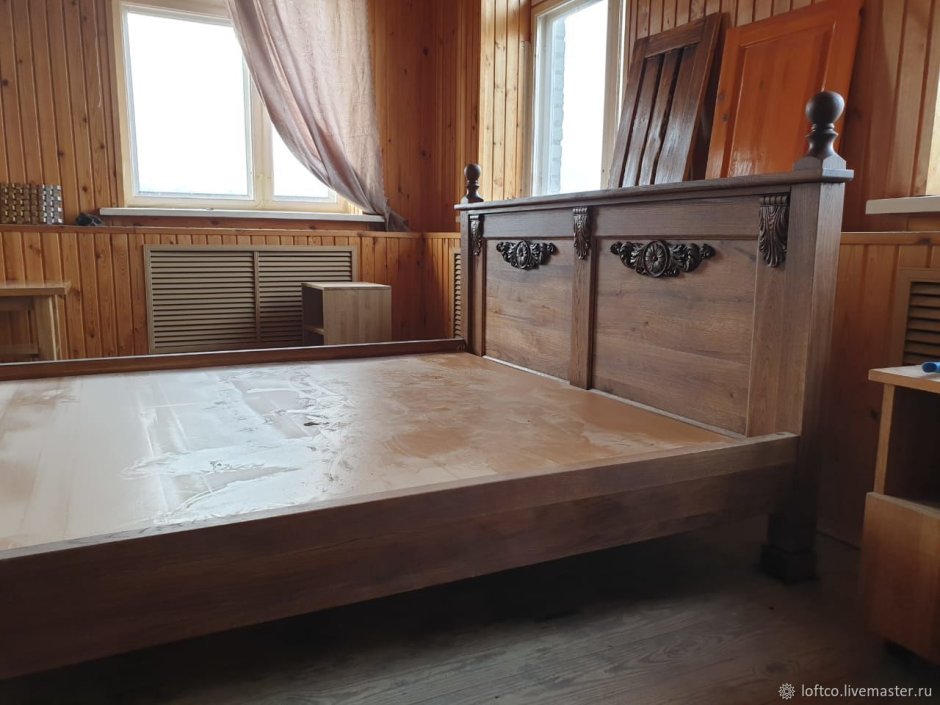 Кровать массив карагача