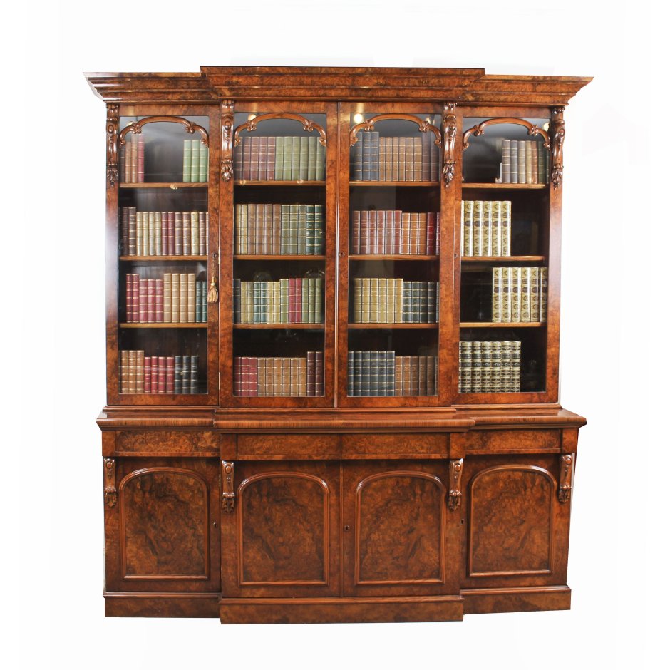 Викторианский книжный шкаф