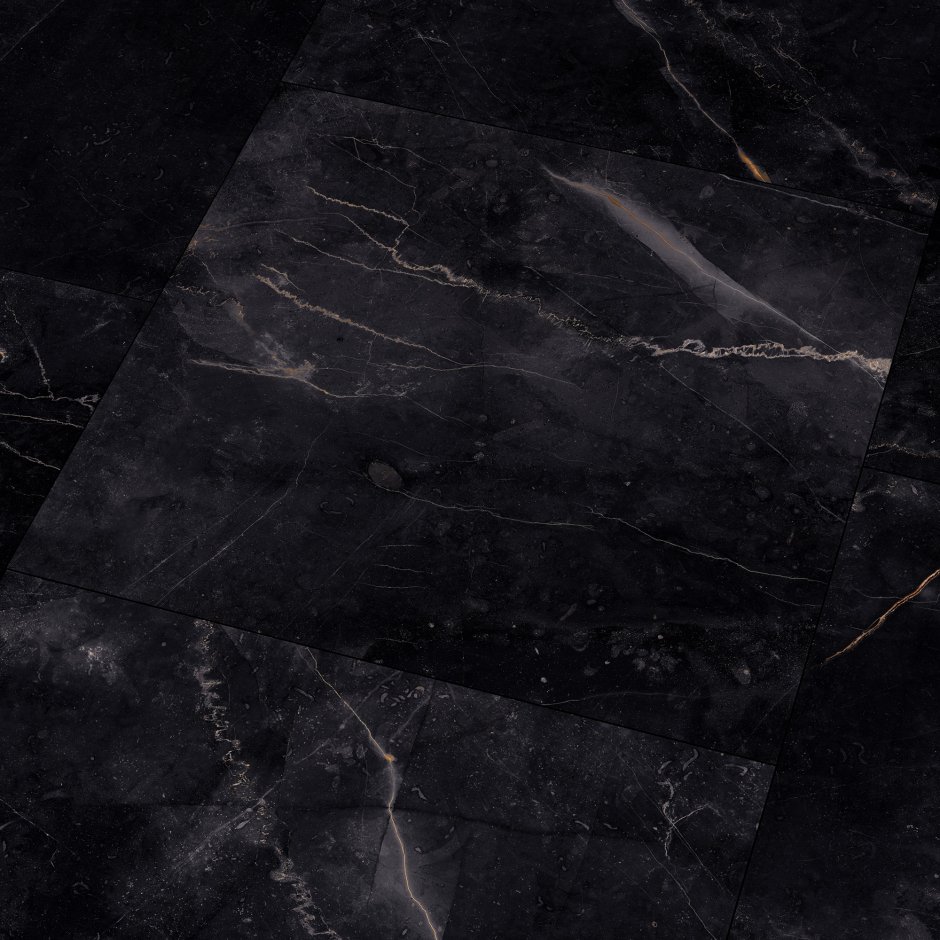 Ламинат Falquon Quadro Marmorata nera глянец q1006