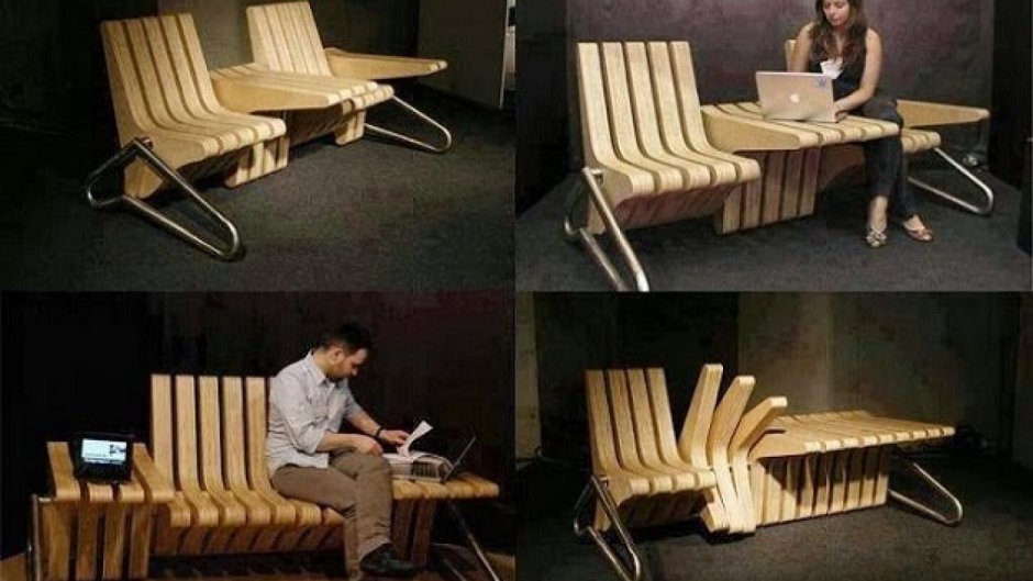 Coffee Bench скамейка трансформер от Karolina Tylka