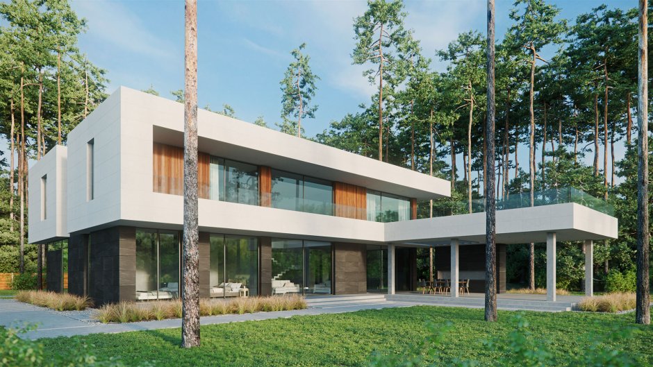 Проект дома в стиле Модерн Zuzuka House