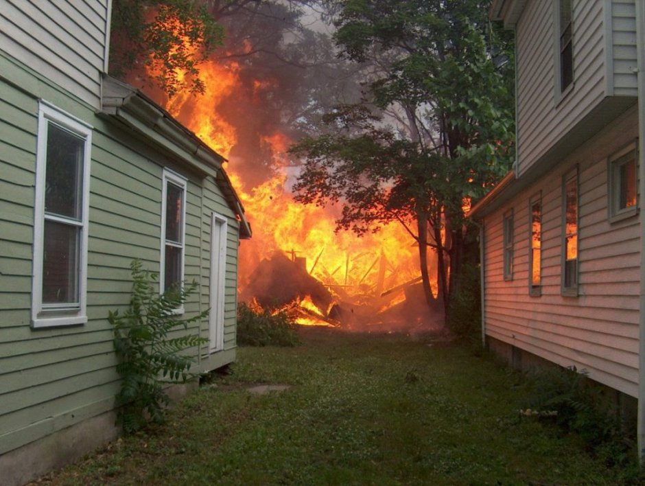 House in Fire aesthetic