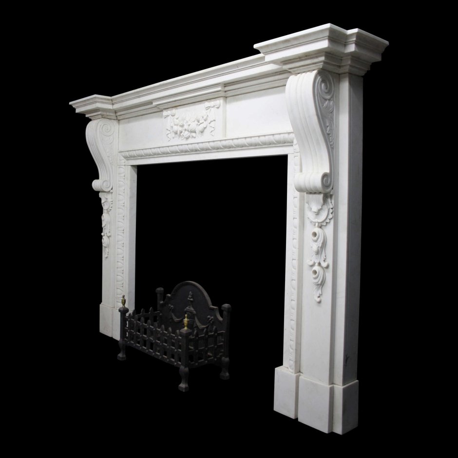 Камин White Carrara