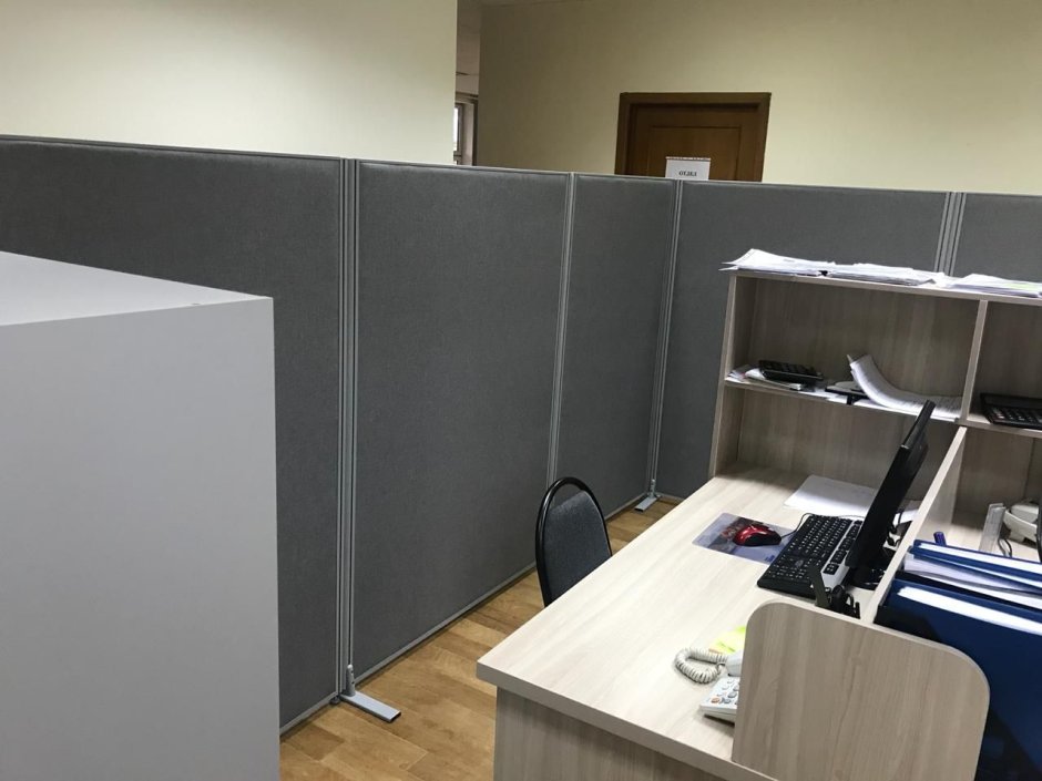 Офисные перегородки из ткани
