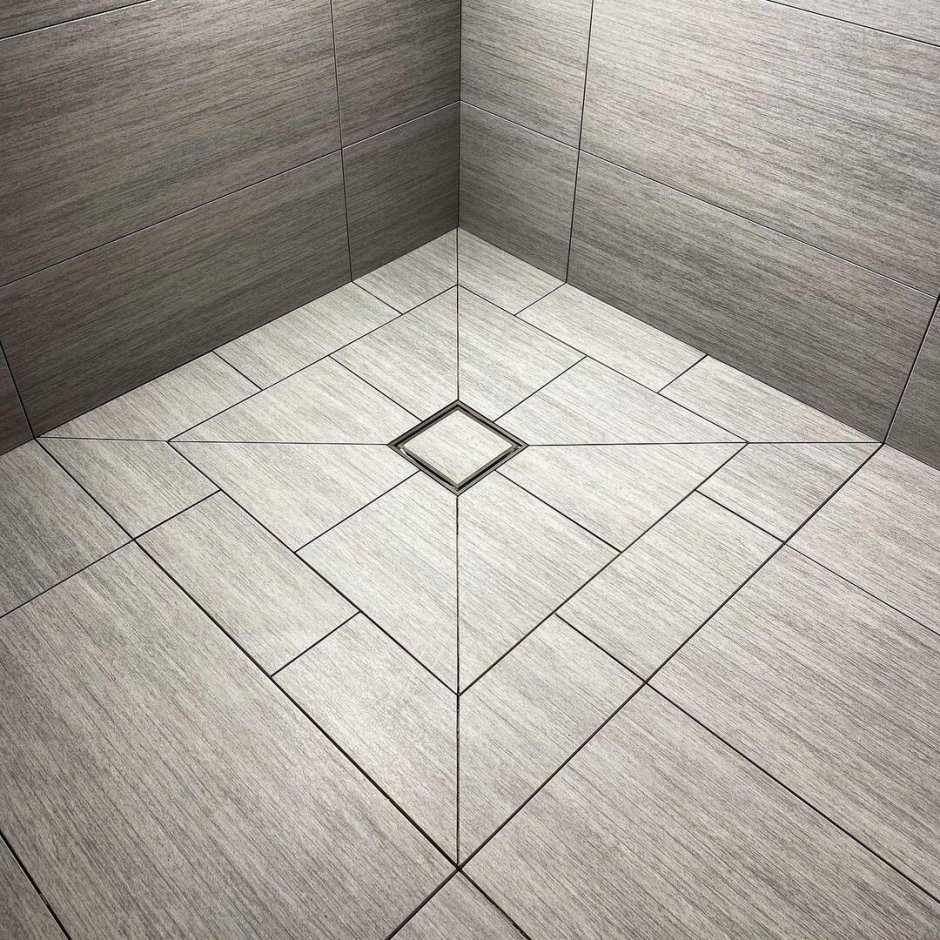 Поддон в строительном исполнении из керамогранита