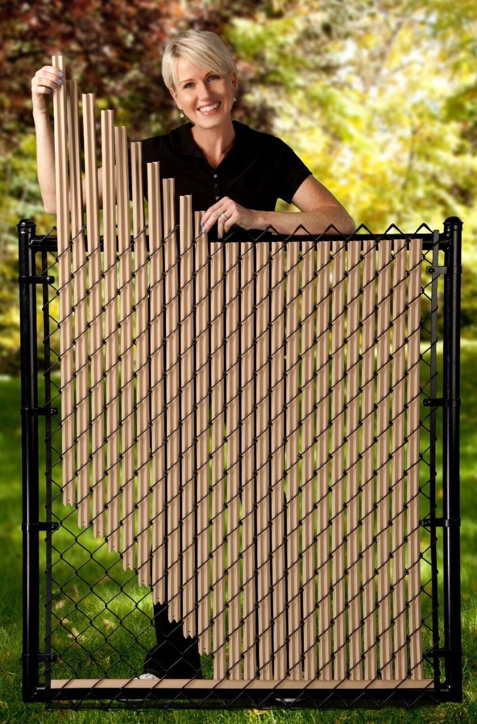 Красивый забор из сетки