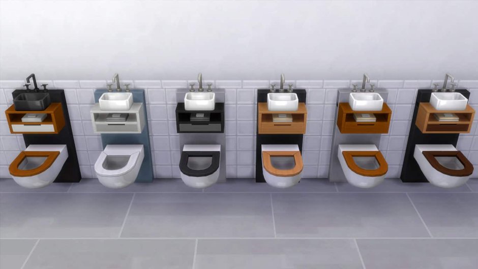 SIMS 4 туалетные кабинки