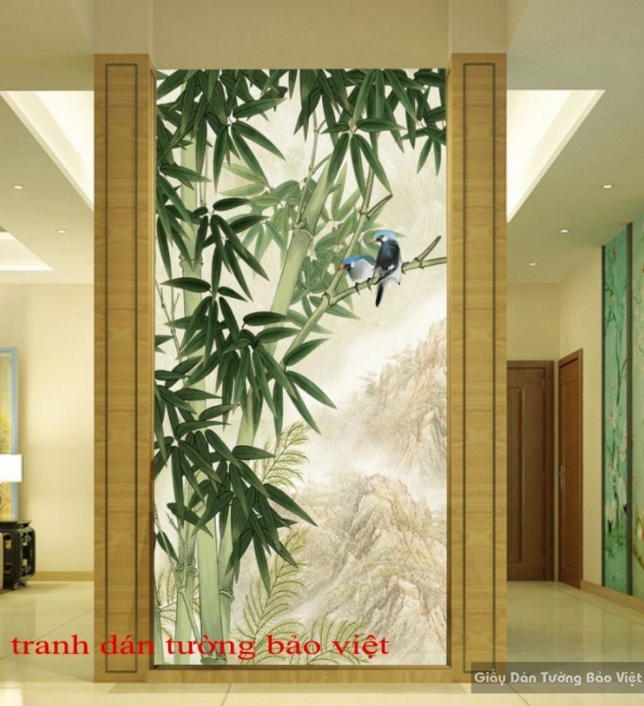 Бамбуковое панно на стену