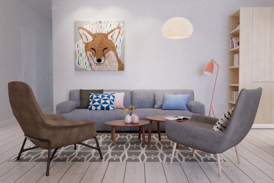 Mid-Century Modern Скандинавский