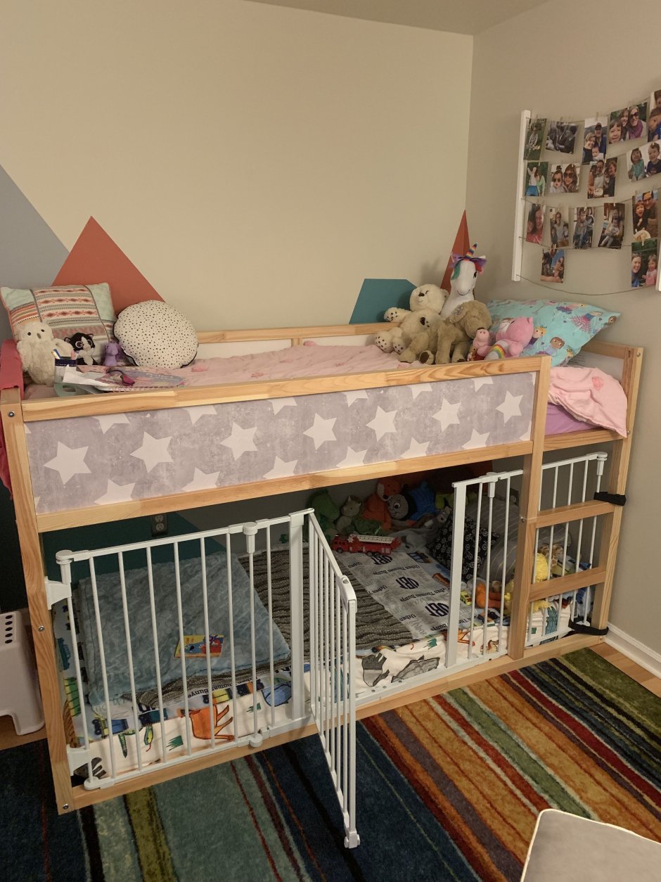 Детская кровать ikea kura