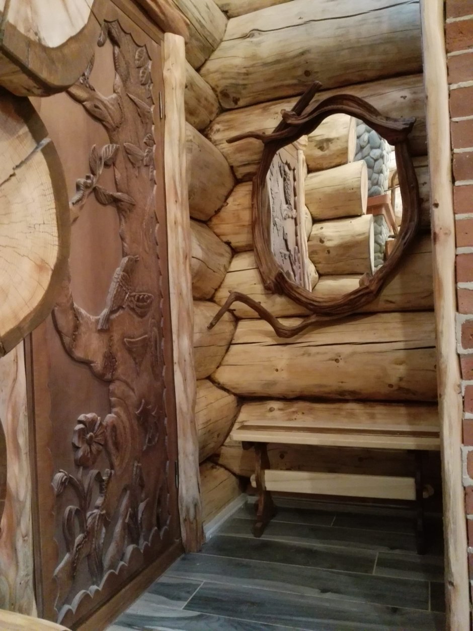Декорирование интерьера бани