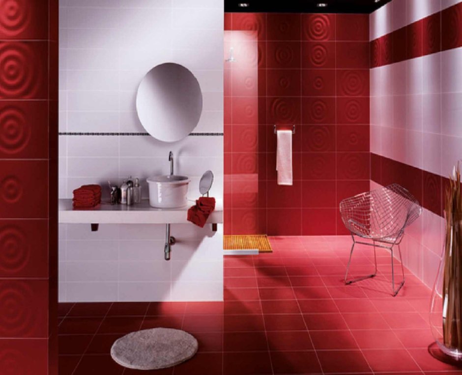 Ванная комната дизайн в серо бордовых тонах