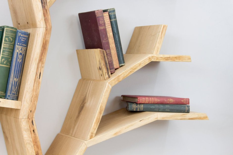 Книжная полка дерево Woody