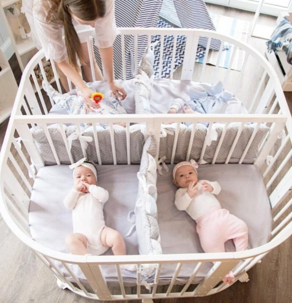 Кроватка для двойни COMFORTBABY Playpen 3в1