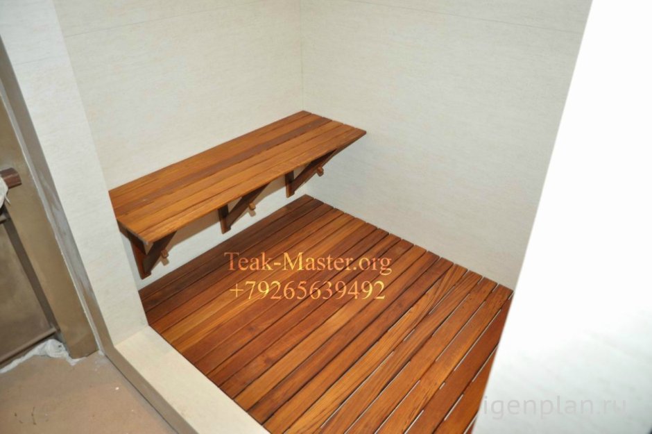 Скамья из тика для душа
