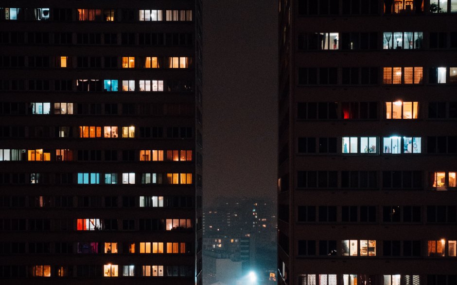 Панельки ночью