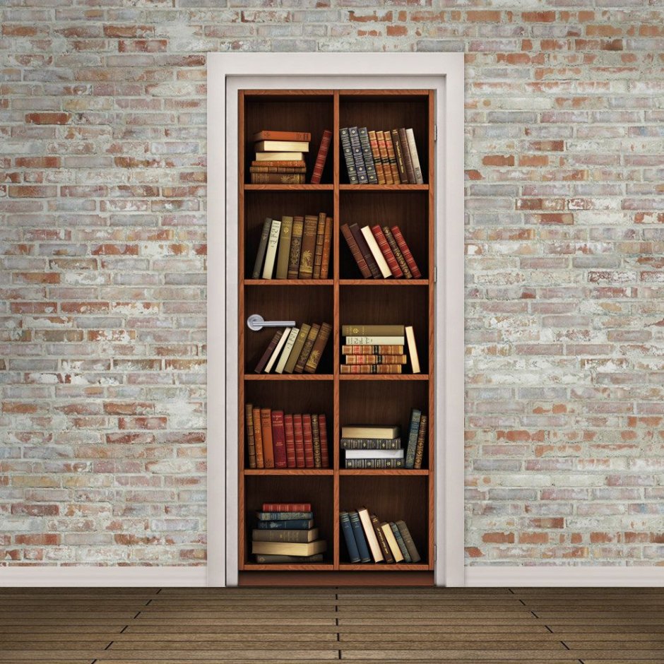 Дверь книжная полка