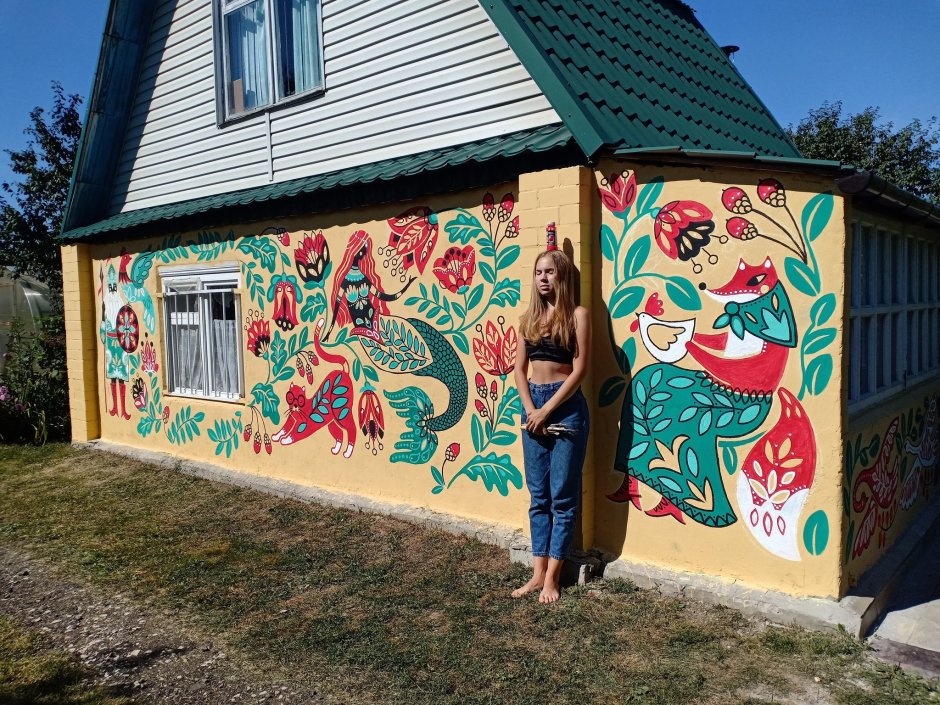 Домик расписной