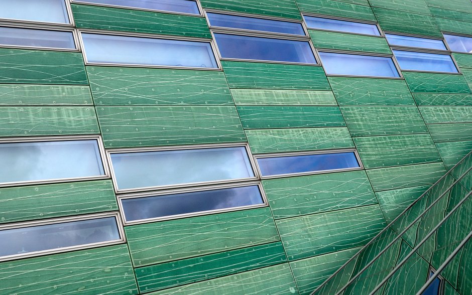 Фасадные панели зеленые