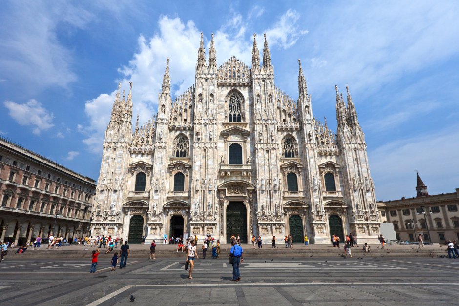 Архитектура готики собор в Милане