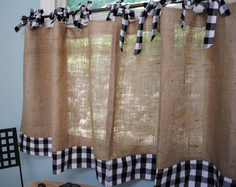 Шторы из Мешковины