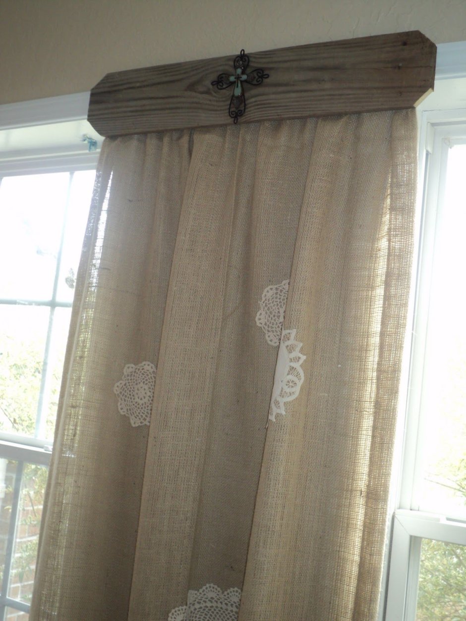 Межкомнатные шторы из Мешковины