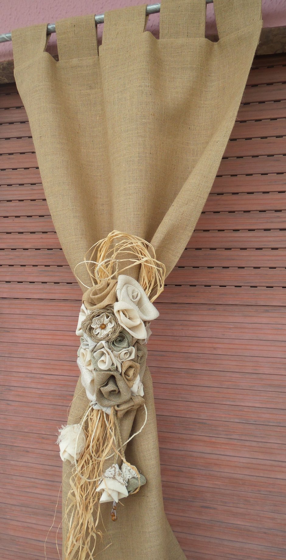 Джутовые занавески