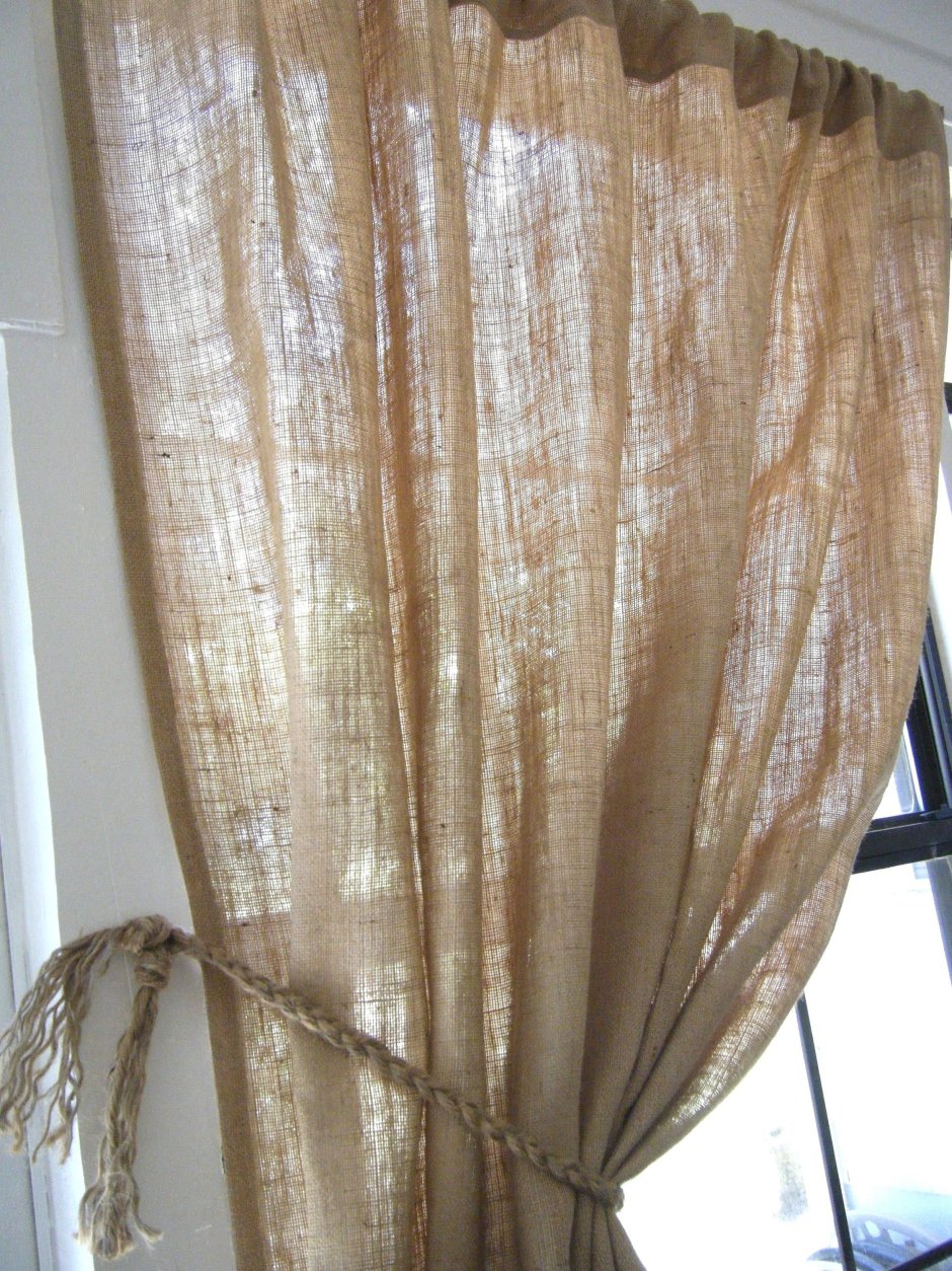 Занавески из Мешковины